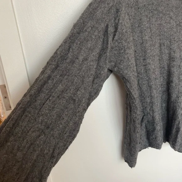Zara Channel Sweater Heathered Gray - Picture 5 of 8